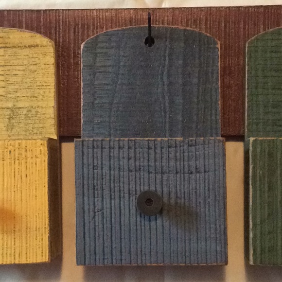 Wood three box letter holder - Picture 3 of 6